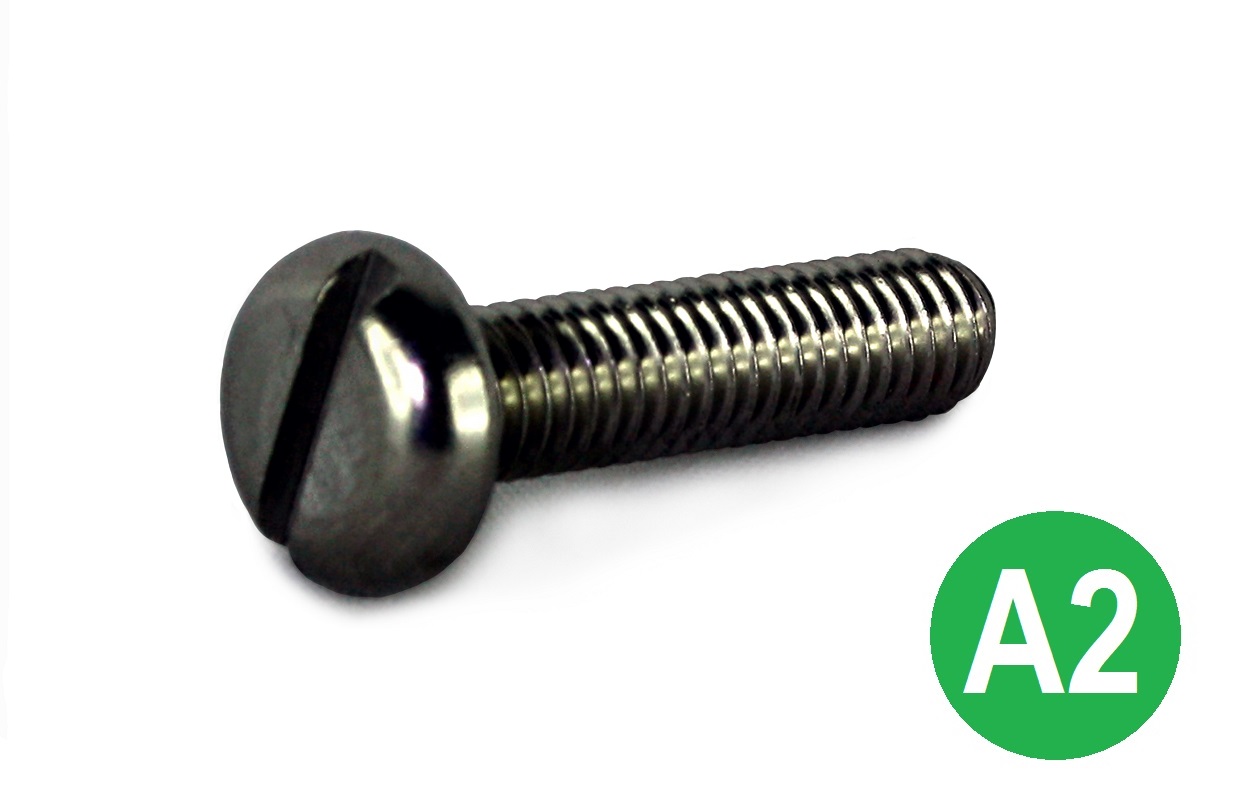 M5x20 A2 Slot Pan Machine Screw DIN 85