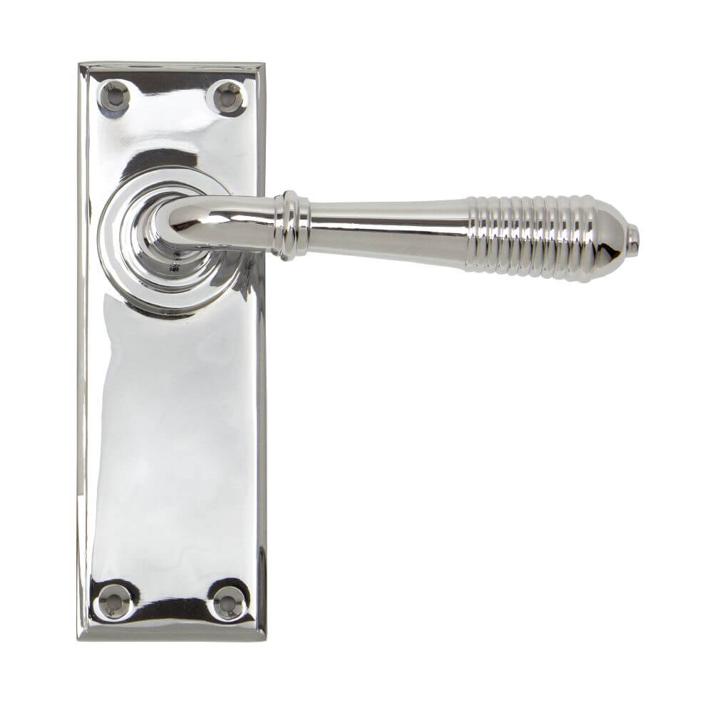 Anvil 33307 Pol Chrome Reeded Lever Latch Set
