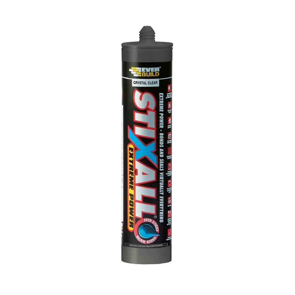 Everbuild Sika Stixall CRYSTAL CLEAR 290ml