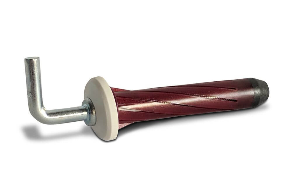M5 Red 'L' Hook Rosett Fixings (Box 25)