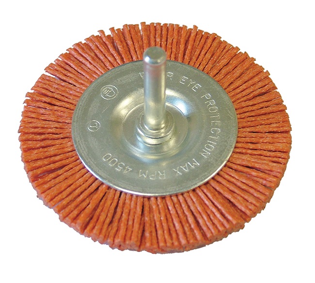 FAITHFULL Nylon Wheels Flat 75mm x 6mm Shank