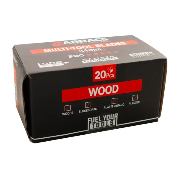 Abracs 20pc Wood + Metal Mutitool Bulk Set