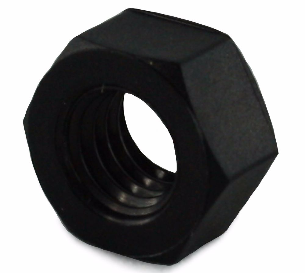M6 Nylon 6.6 Full Nut Black