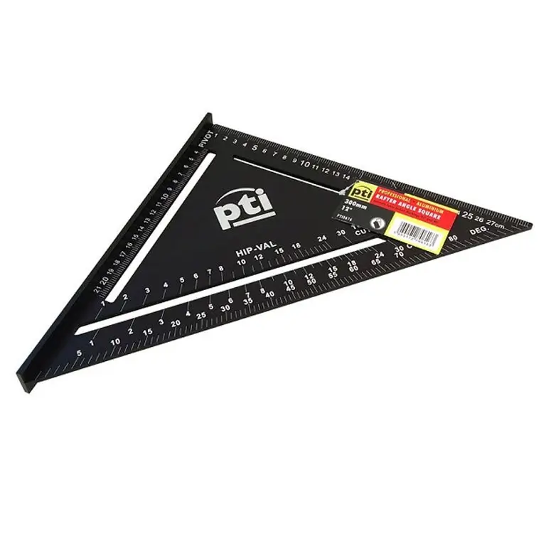 PTI 12 in. Rafter Angle Square Black PTI0616