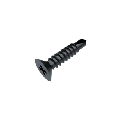 4.2x38mm PH2 CSK Self Drilling Tek Screw BLK