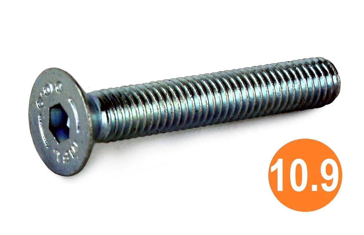 8-32 UNC x 5/8 Socket CSK Head Screw 10.9 BZP