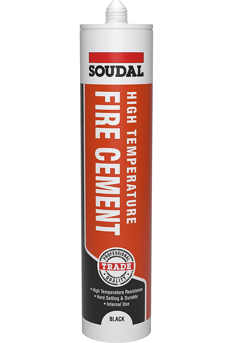 Soudal Fire Cement Black 290ml
