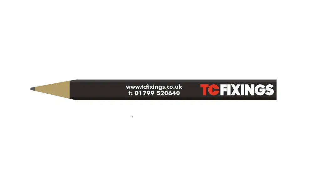 TC Fixings Carpenters Pencil Black (MEDIUM)
