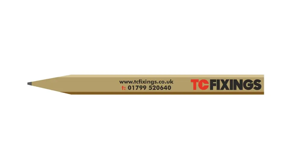 TC Fixings Carpenters Pencil Wood (HARD)