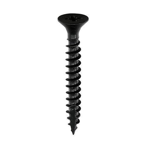 4x25 TIMco Classic Wood Screws Black (200)