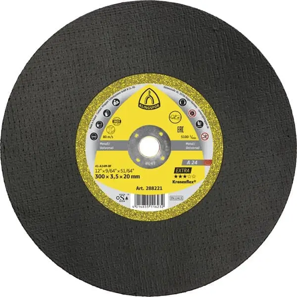 300 x 3.5 x 22.23 Sait Metal Cutting Disc