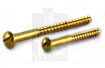 Round Head Brass Woodscrews