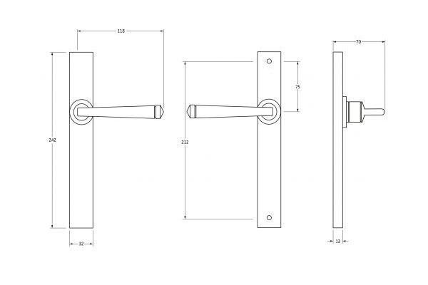 line drawing of from the anvil 45446