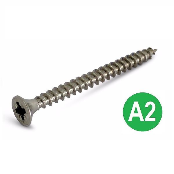 Round Head Screws For Wood 5 X 50mm Chipboard Wood Screw Part Thread Torx Csk In A2 Stainless - Westfield Fasteners Ltd Flanged Screws For Wood