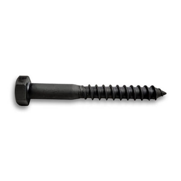 Buy Black A2 Stainless Coach Screws DIN 571 M8 x 100mm Black A2 Stainless Lag Screws