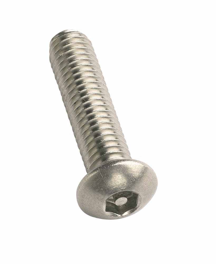 M6x10mm H4 Pin Hex A2 Button Head Screws