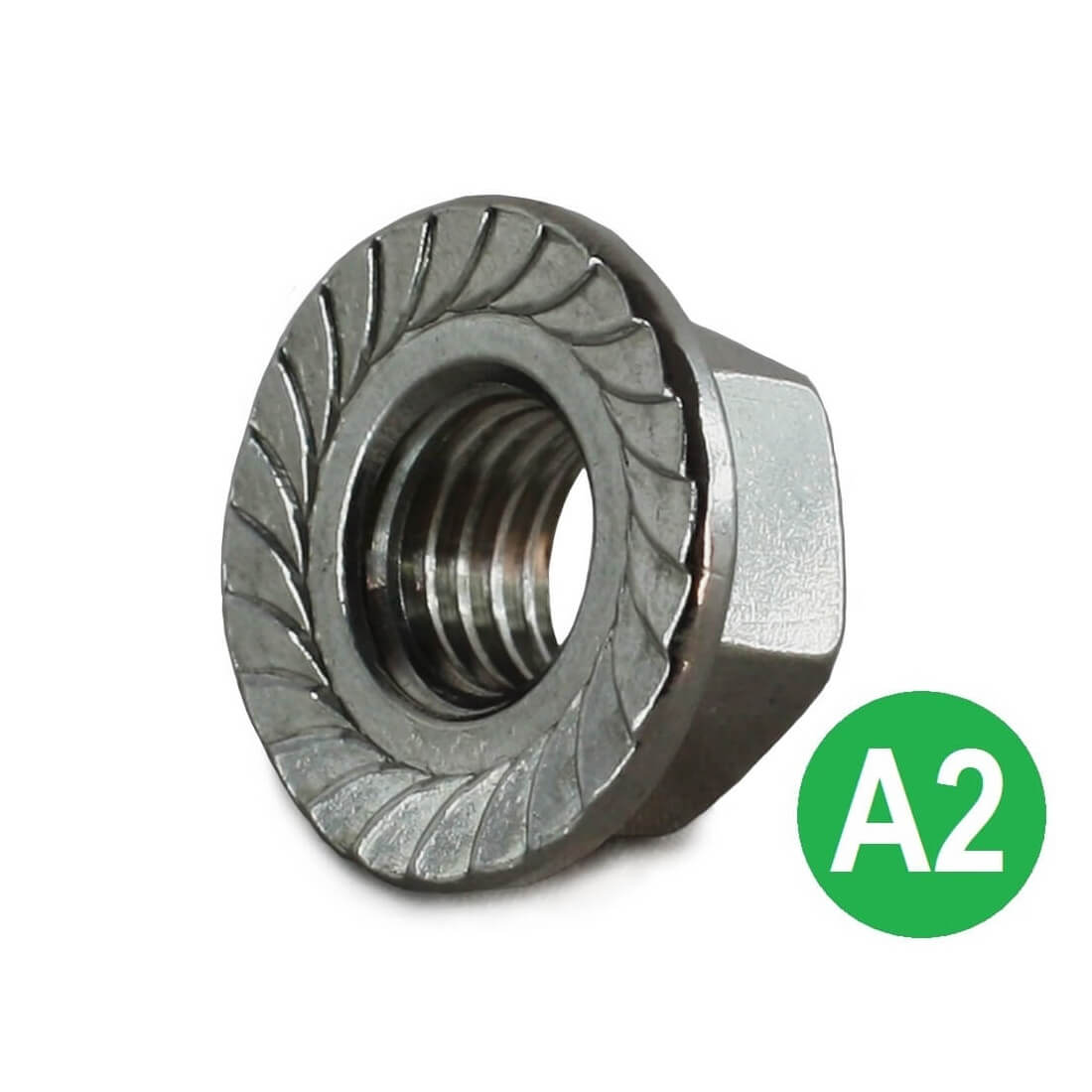 Buy Stainless Steel Serrated Flange Nuts M6 A2 Stainless Flange Nuts
