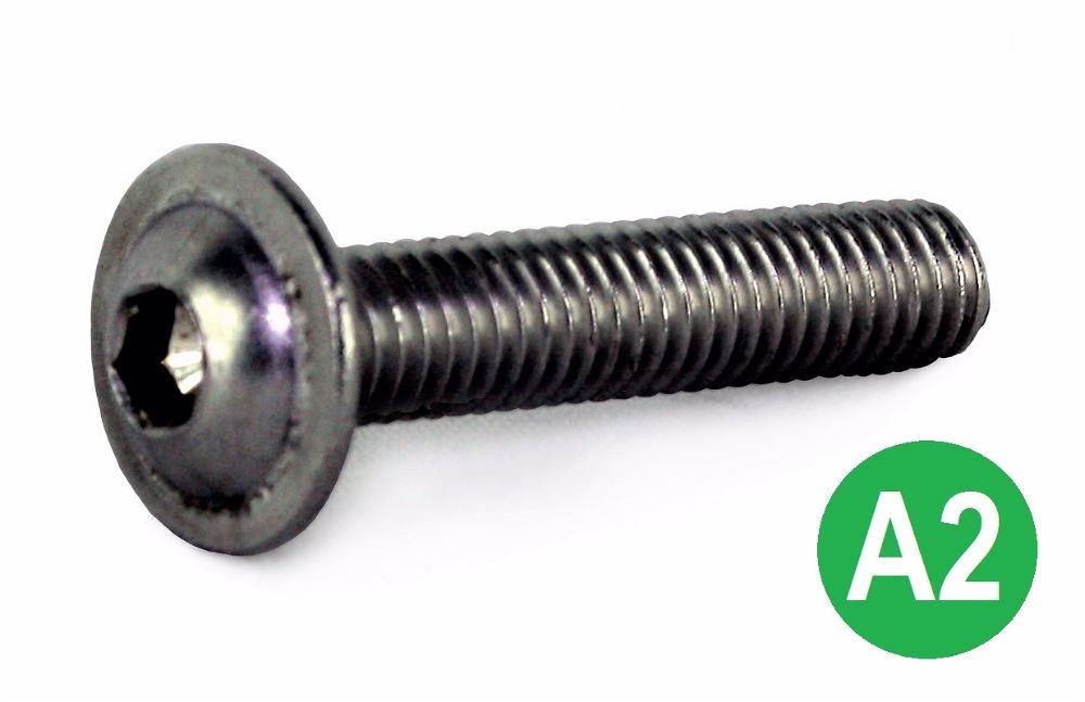 M6x20 A2 Socket Button Flange Head Screw