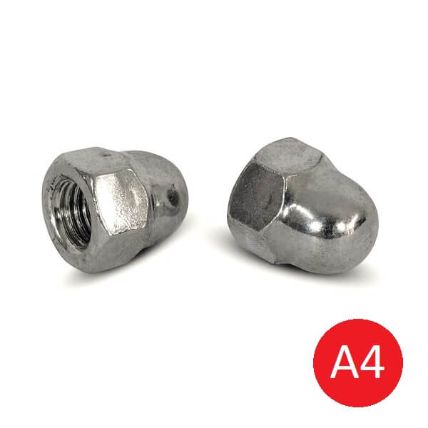 M8 A4 Stainless Dome Nut DIN 1587