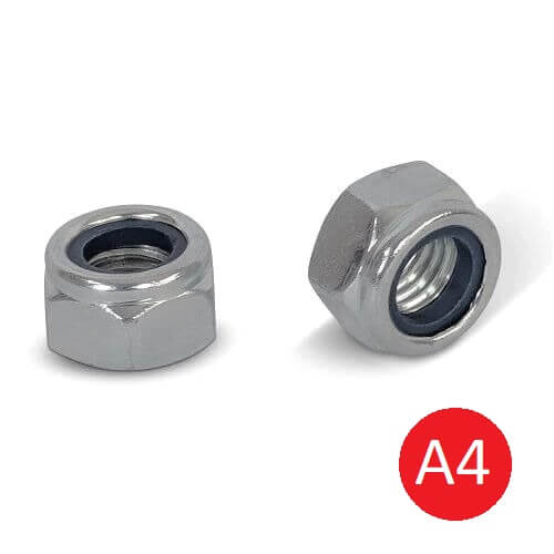 M8 A480 Type T Stainless Nyloc Nut DIN 985