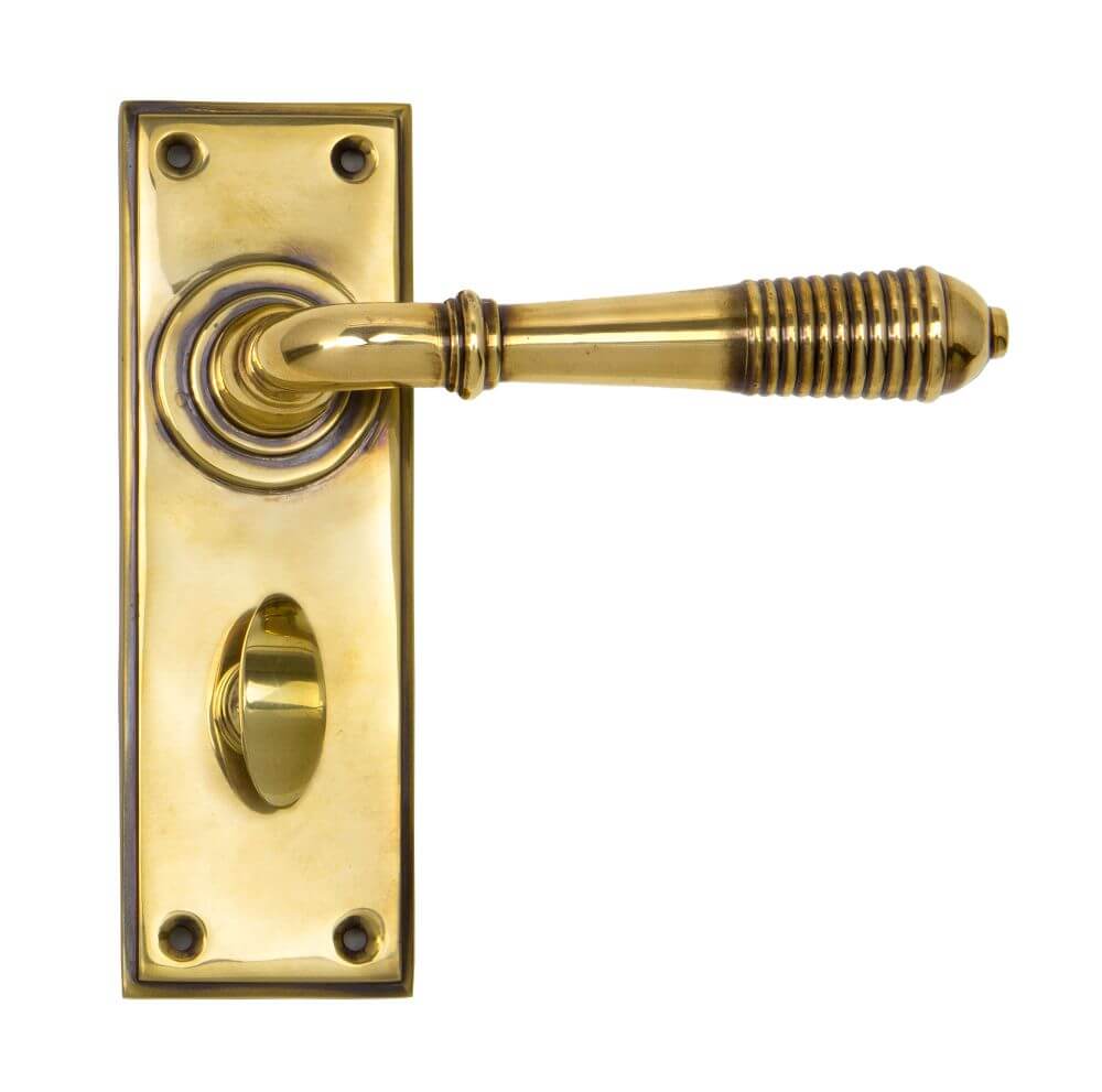 Anvil 33084 Aged Brass Reeded Lever Bathroom