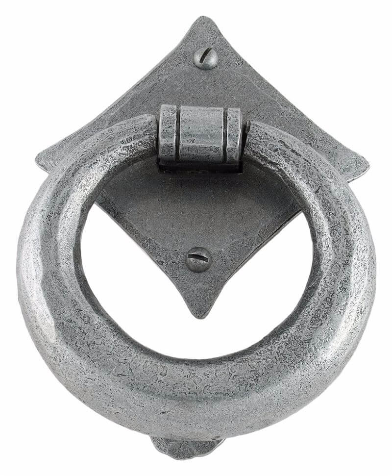 Anvil 33658 Pewter Ring Door Knocker From the Anvil Anvil Ironmongery