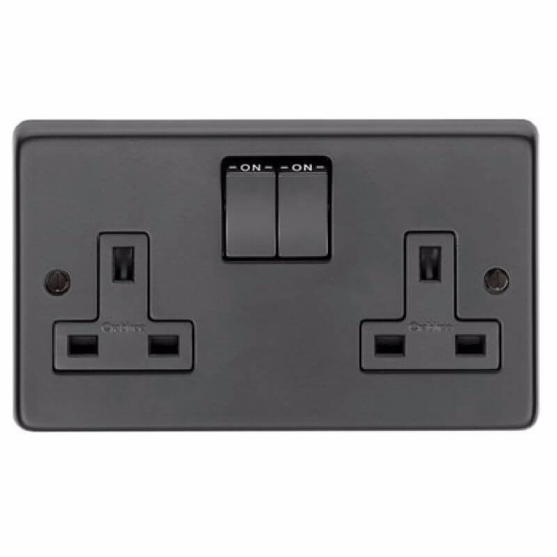 Anvil 34224/2 MB Double 13 A Switched Socket