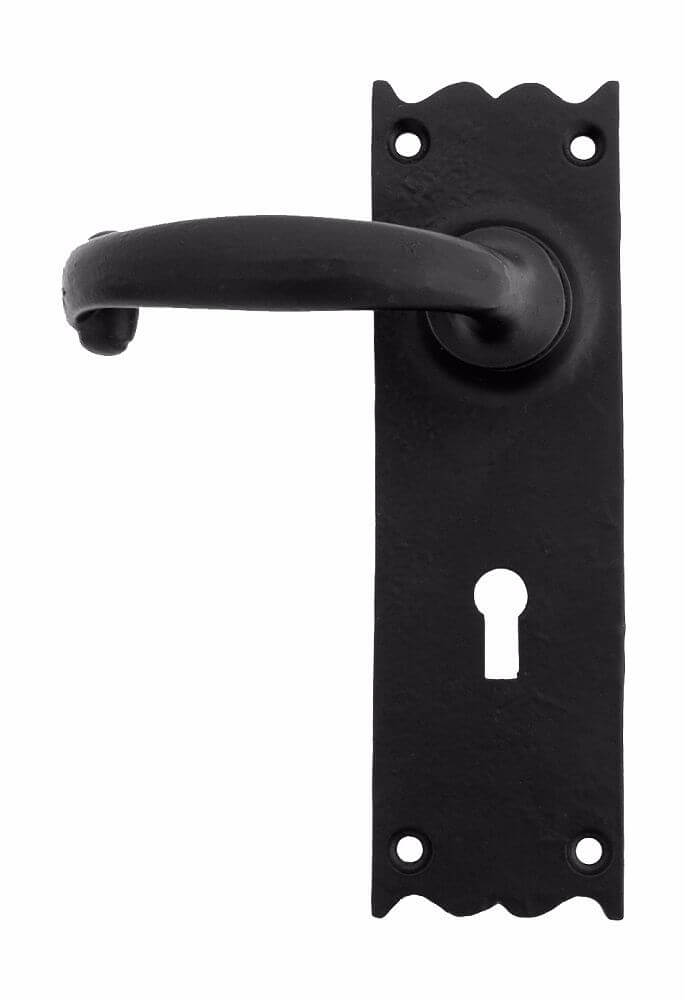 Anvil 73106 Black Cottage Lever Lock Set