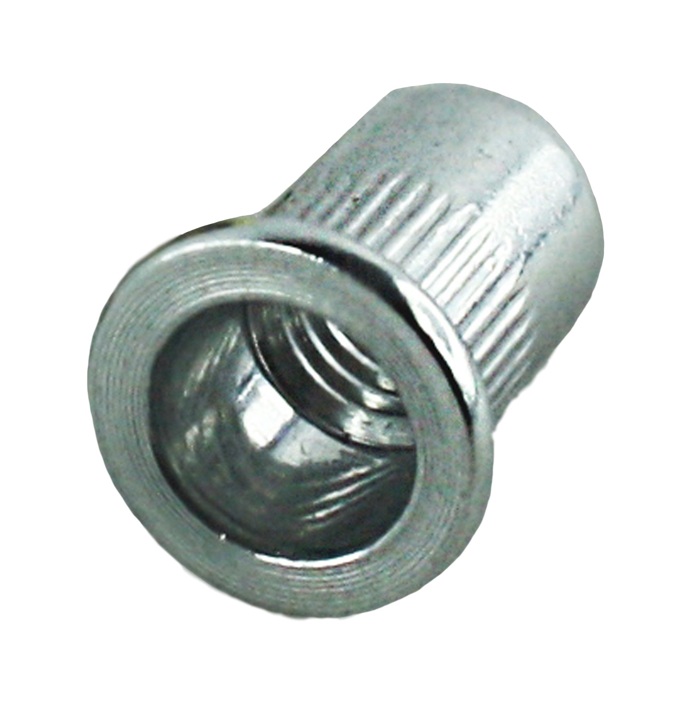 M6 Blind Aluminium Rivnut Serrated Shank Large Flange