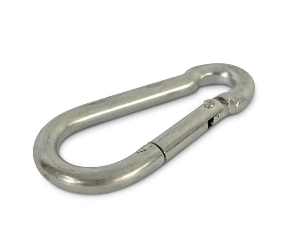 Sprung Carabiner Clips (Not Rated) 4mm x 40mm