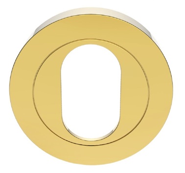 AA2 Oval Profile Concealed Fix Escutcheon PB