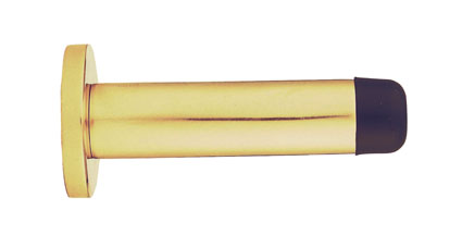 AA23 Cylindrical Doorstop With Rose PB
