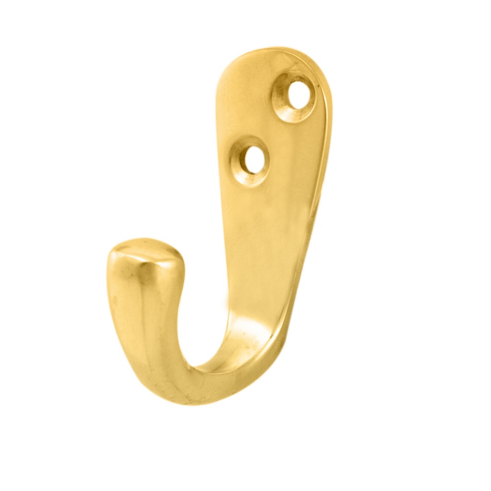 AA26 Victorian Single Robe Hook PB