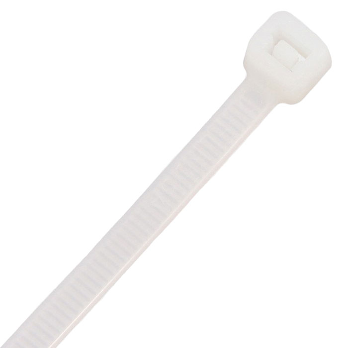 200 x 4.8mm Cable Ties Natural