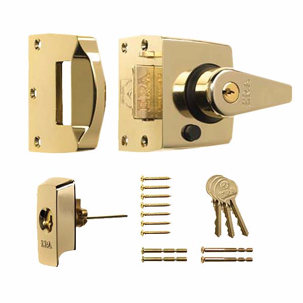 ERA 1830 HIGH SECURITY NIGHT LATCH 40mm PB