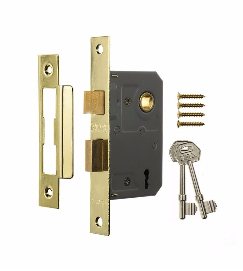 ERA 473-31 2.5  (64mm) 3 LEVER SASH PB