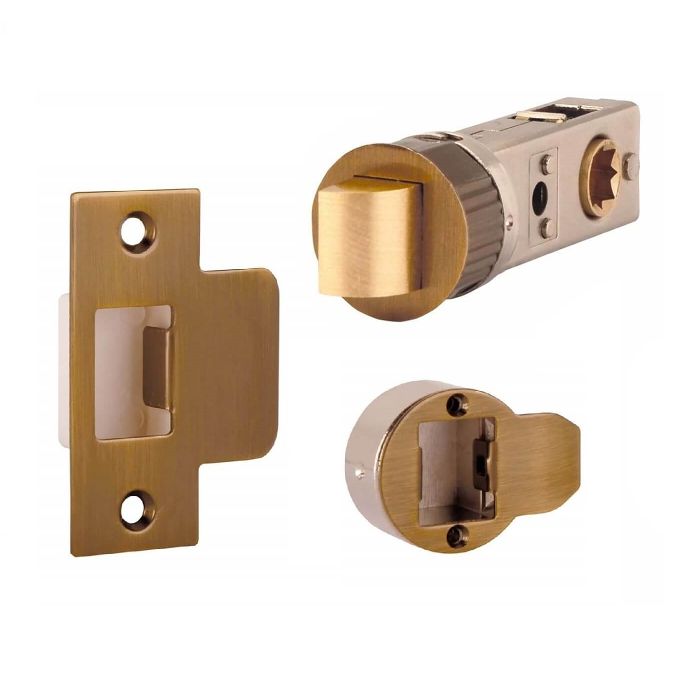 New w/screws Quantity of 20 Bright Brass W/ Tan Insert Cabinet Door Handles 