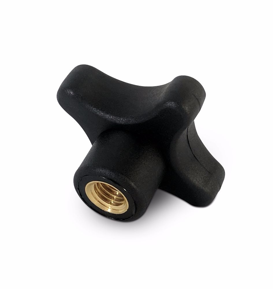 4Lobe Plastic Turning Knob With M10 Brass Insert Plastic Thumbscrews