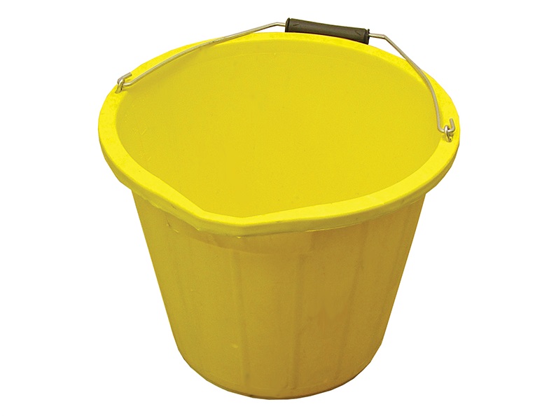 FAITHFULL 3 Gallon 15 litre Bucket - Yellow