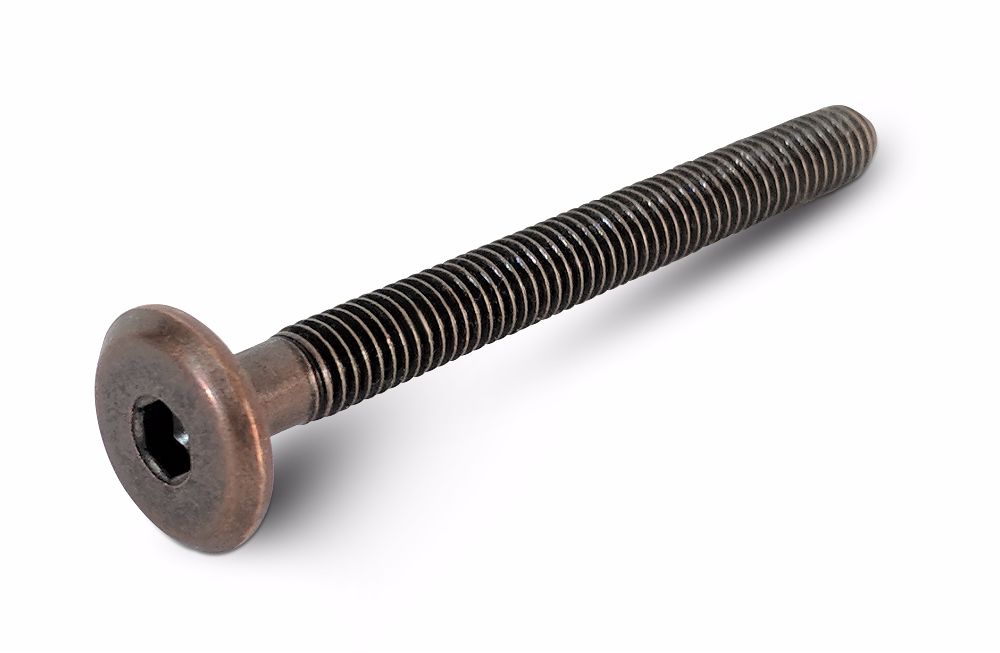 M6 x 38mm Bronze Flat Head Furniture Bolt