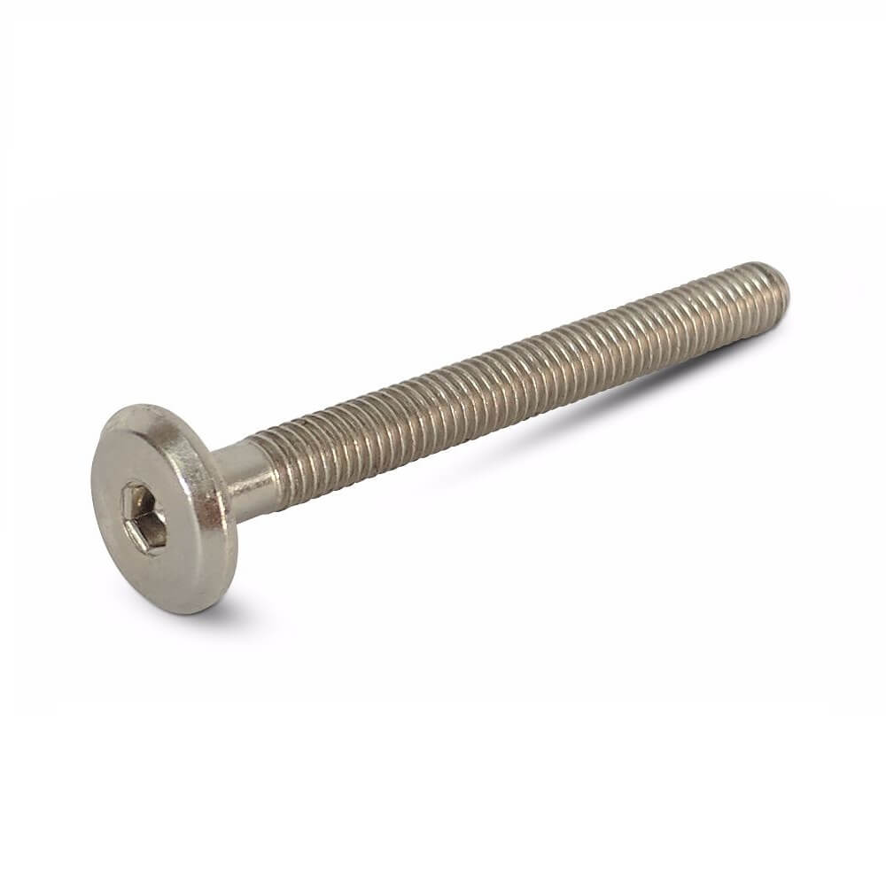 M6 x 60mm Nickel Flat Head Furniture Bolt