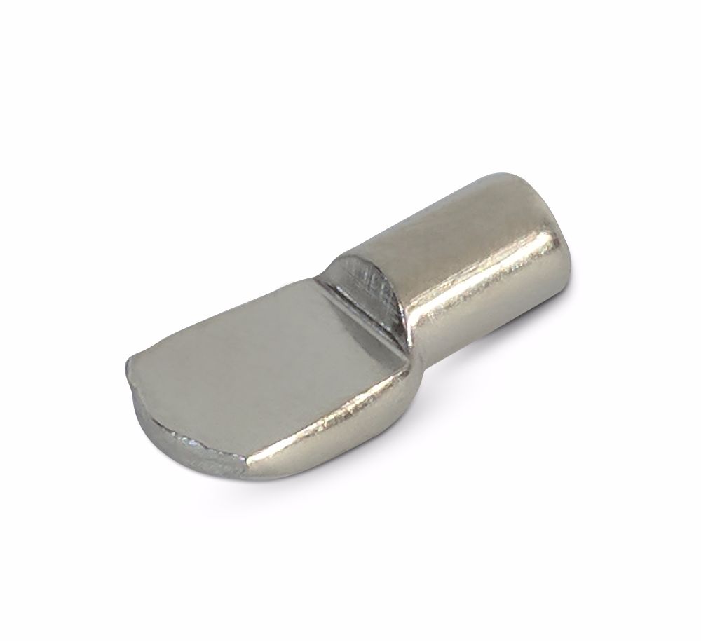 Spoon Plug-In Shelf Support 7mm Hole Nickel