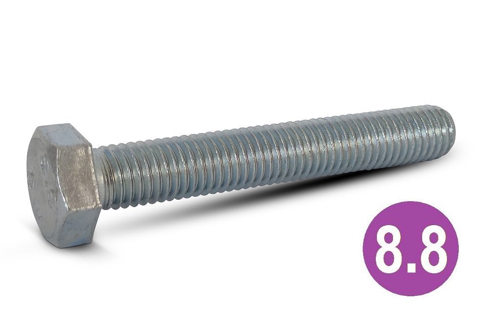 M16x50 8.8 H.T Hexagon Set Screws BZP