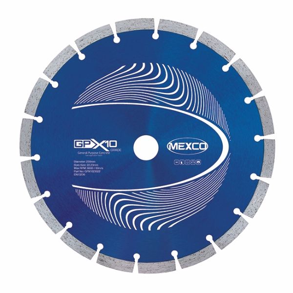 Mexco 230mm Concrete X10 Range 22.23mm Bore