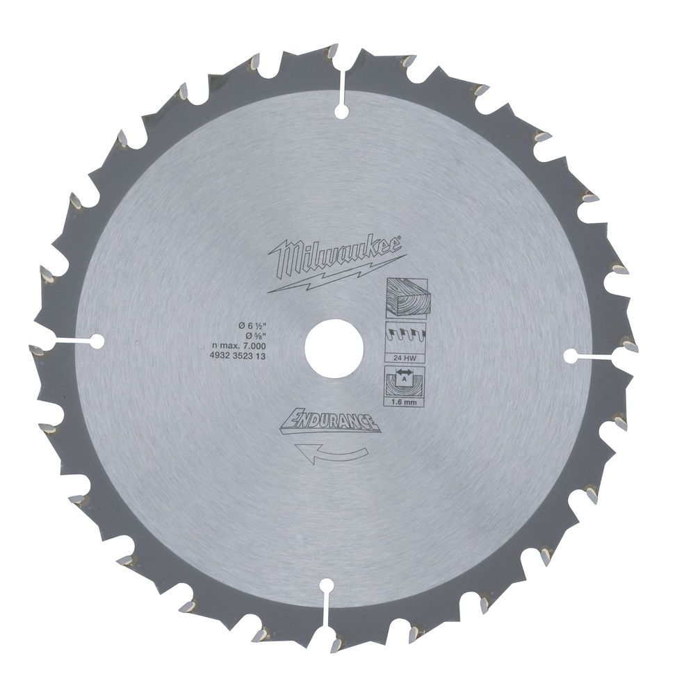Milwaukee Circular Saw Blade 165 x 16 x Z24
