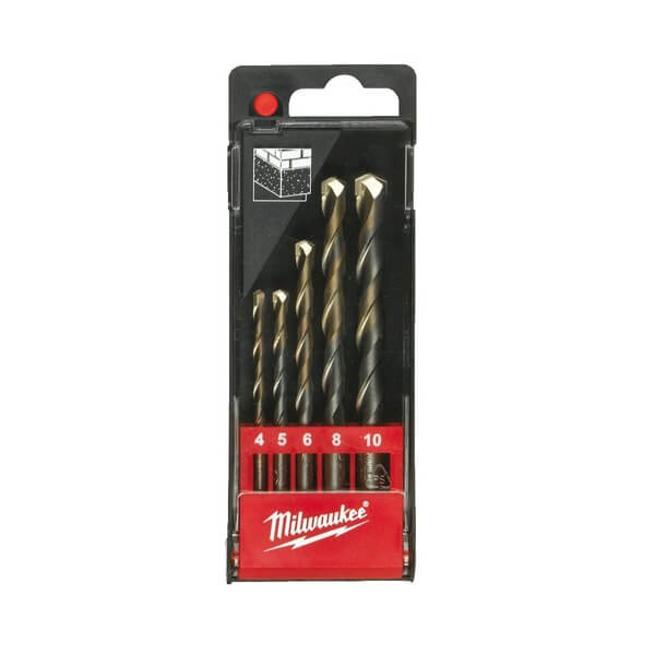 Milwaukee 5pc Masonry Drill Set