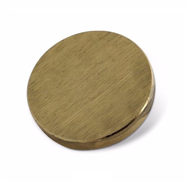 Buy Flat Mirror Screw Caps 38mm Satin Brass Mirror Caps