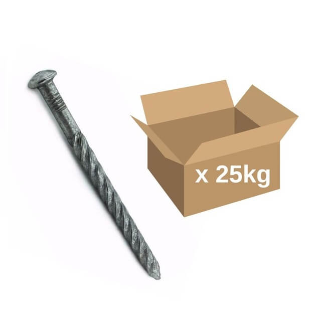 100mm Galvanised Cone Head Drive Nail 25kg