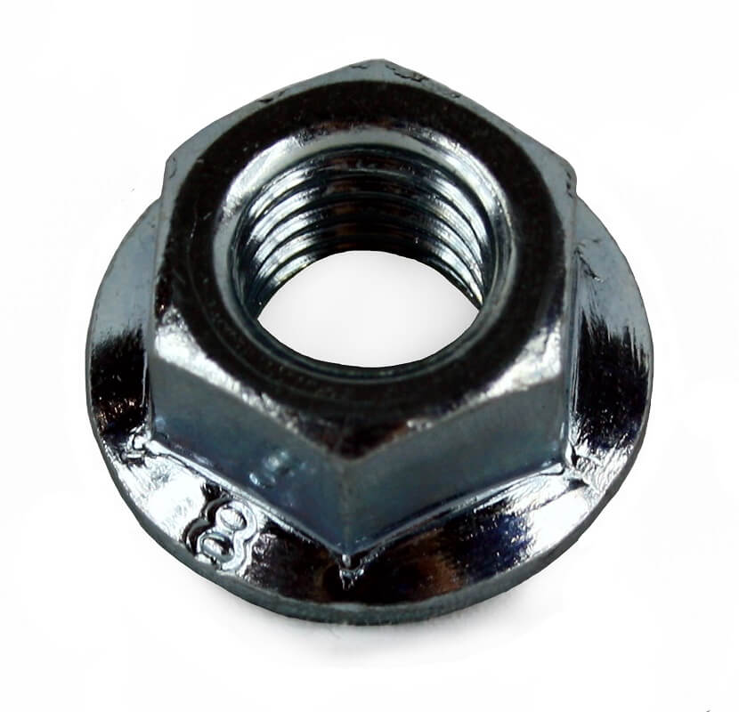 M5 Non Serrated Flange Nut BZP DIN 6923