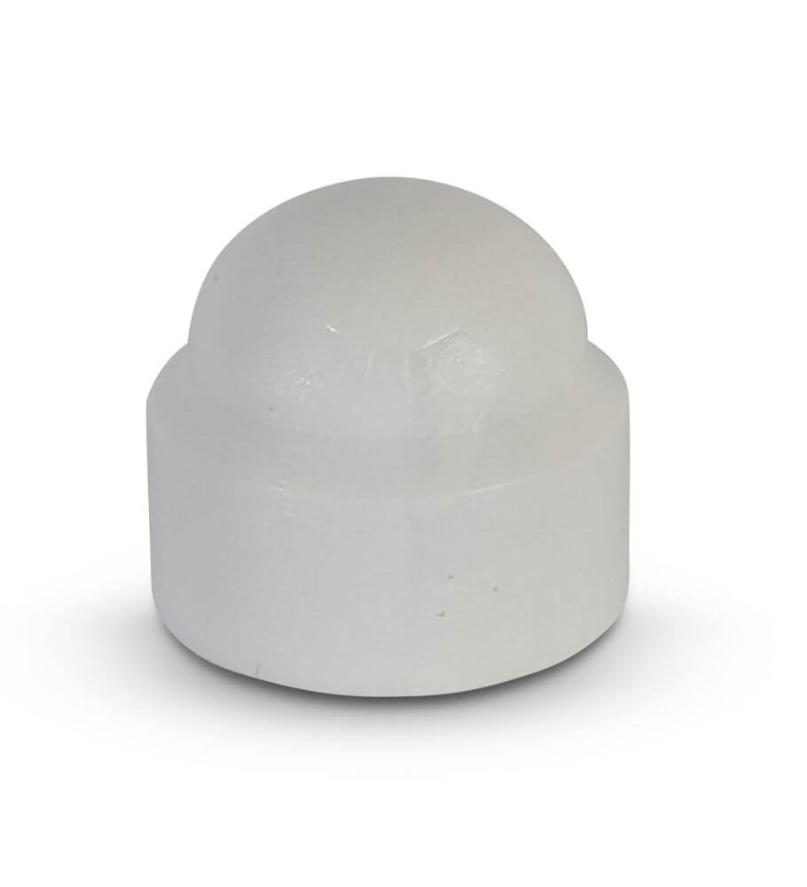 NYLON NUT COVER M8 WHITE